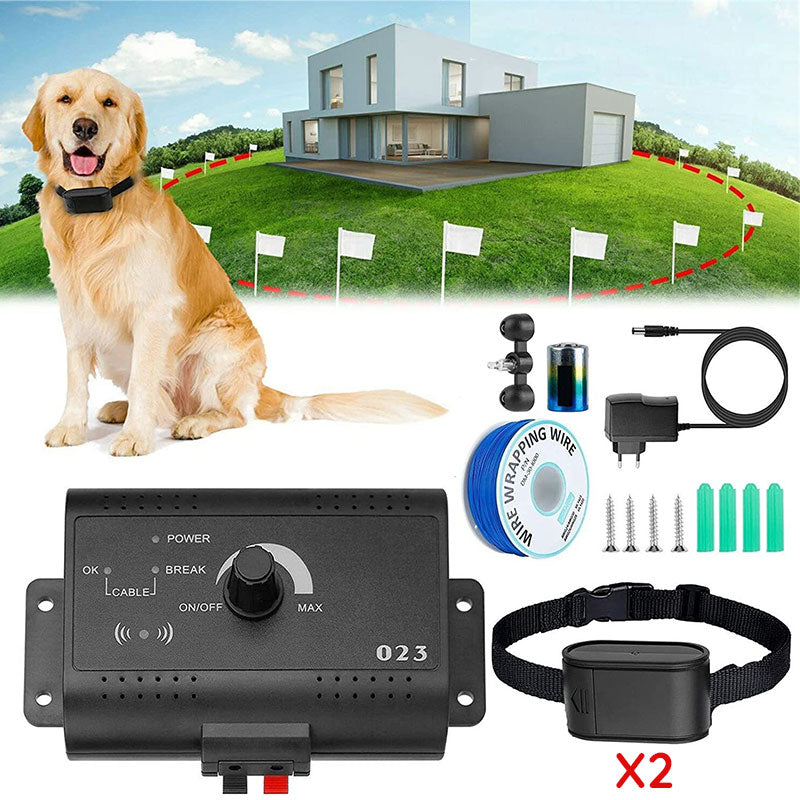 Invisible Dog Fence System – Underground Wire Electric Fence with Receiver Collar, 1/2/3 Dog Options