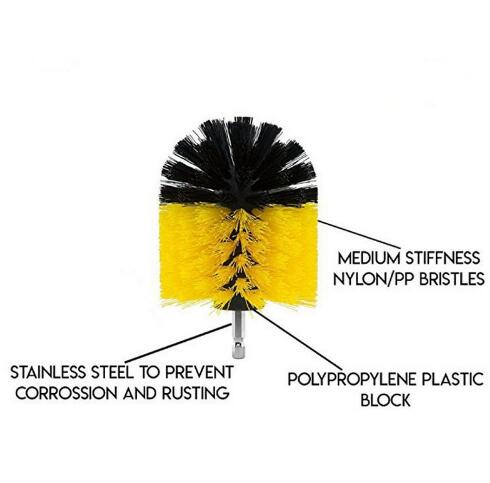 Drill Scrubber Brush Set – 3-Piece Power Scrubber Attachment for Bathroom, Tub & Tile Cleaning