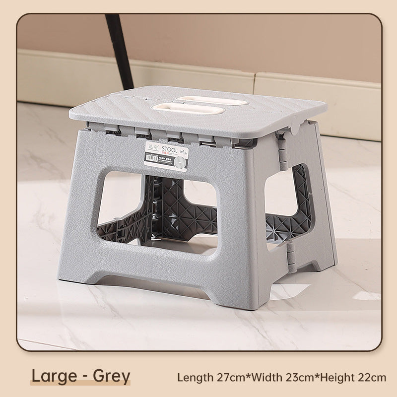 Portable Folding Stool – Lightweight PP Saddle Seat Stool for Camping, Fishing & Outdoor Use, M/L/XL