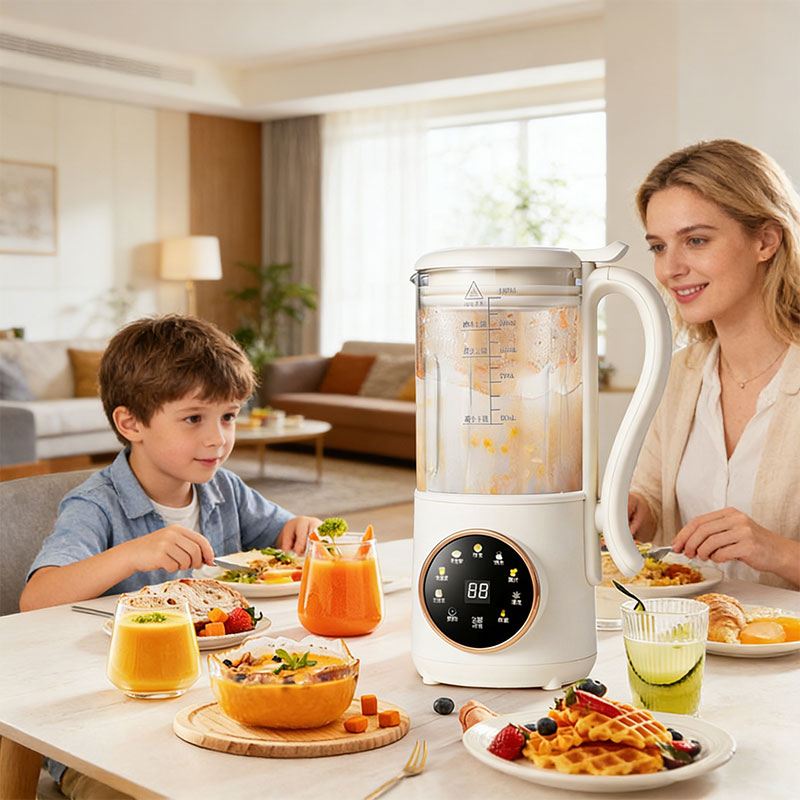 1.4L Nut & Soy Milk Maker – 6-Program Plant-Based Drink Machine, 16 Blades, LED Touchscreen, Borosilicate Glass